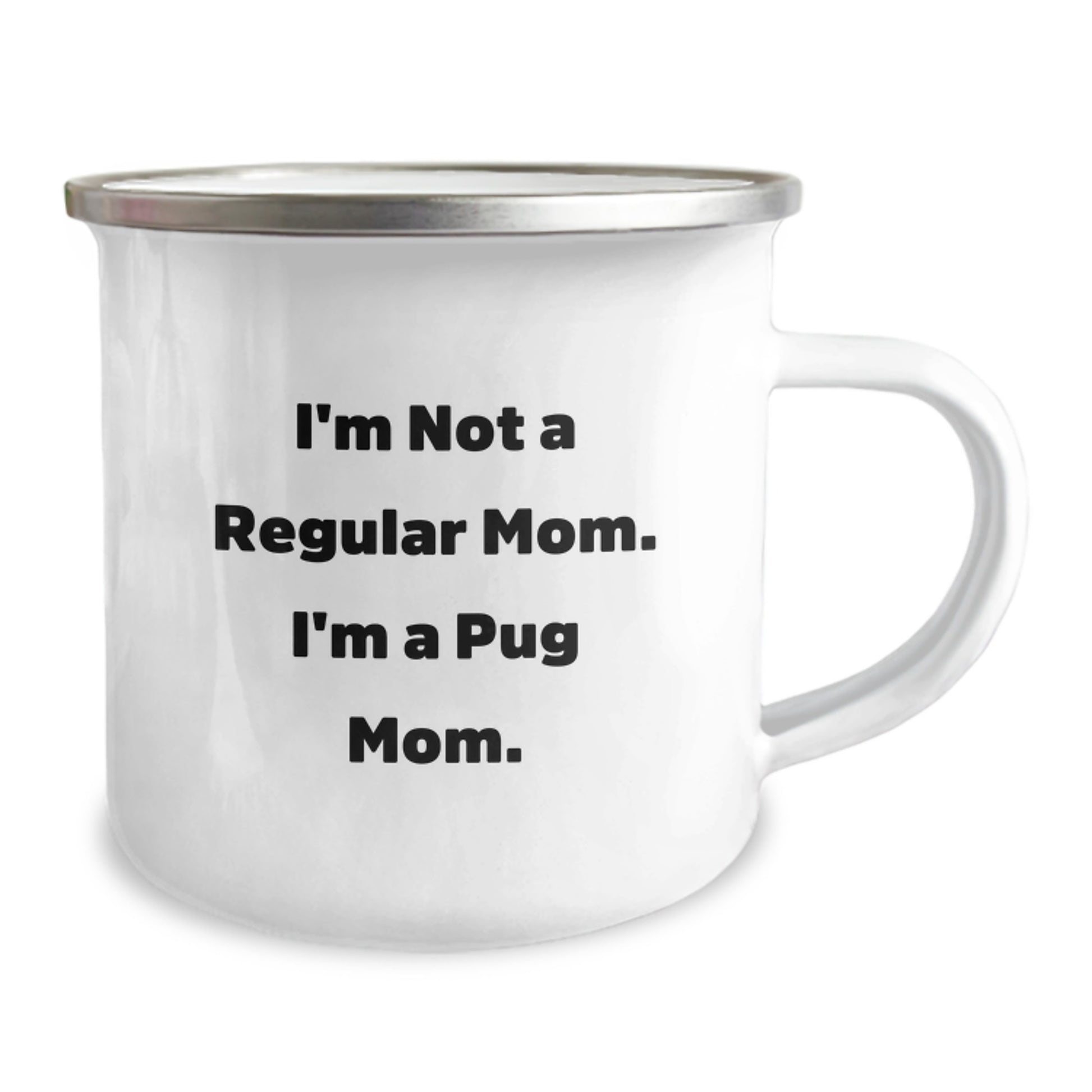 Funny Pug Mom Camping Mug Gifts from Friends and Family for Pug Dog Lovers, Perfect Graduation Unique Gifts - Image 2