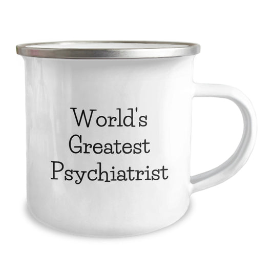 Unique Psychiatrist Gifts, Funny World's Greatest Psychiatrist Camping Mug for Christmas Unique Gifts from Friends to Family - Image 2