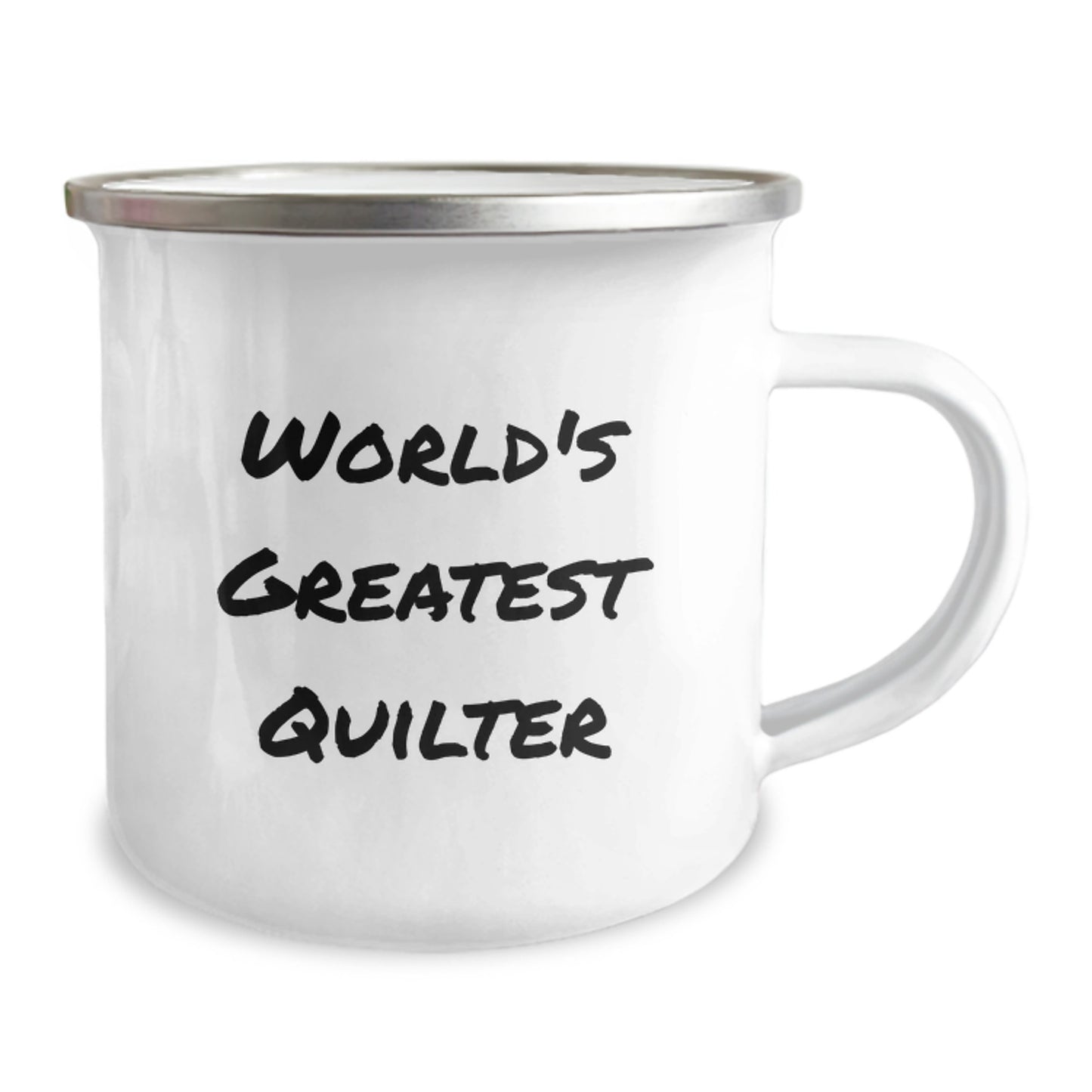 Funny Quilter Gifts from Family, World's Greatest Quilter Camping Mug, Perfect for Dad's Father's Day Unique Gifts - Image 2