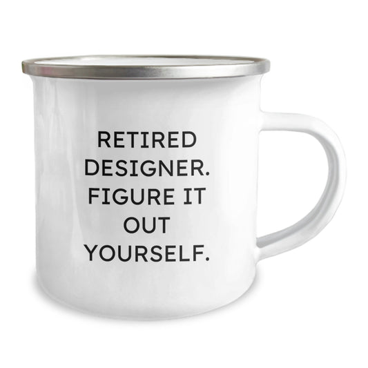 Funny Designer Gifts from Friends Birthday Unique Gifts for Men - Retired Designer Mugs with Inspirational Quote - Image 2