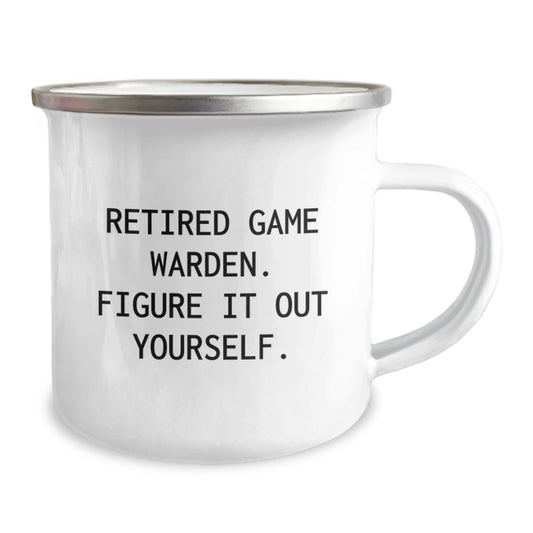 Funny Gifts from Men to Game Wardens, Birthday Unique Gifts for Friends of Retired Game Wardens, Camping Mug - Image 2