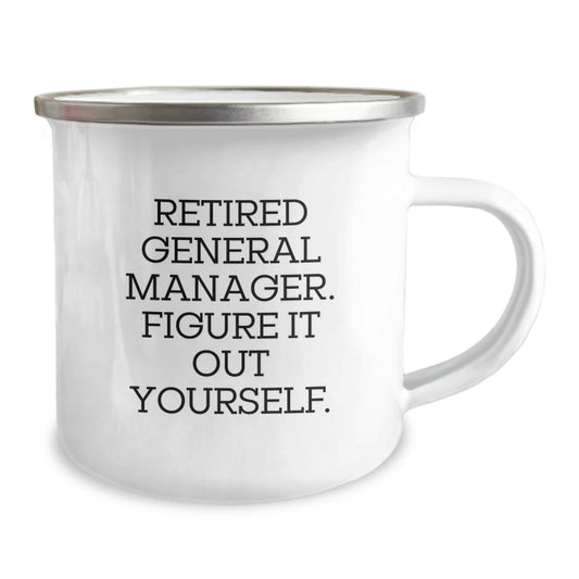 Funny General Manager Camping Mugs, Gifts for General Manager from Family, Friends, Coworkers, Unique Graduation Gifts for Men - Image 2