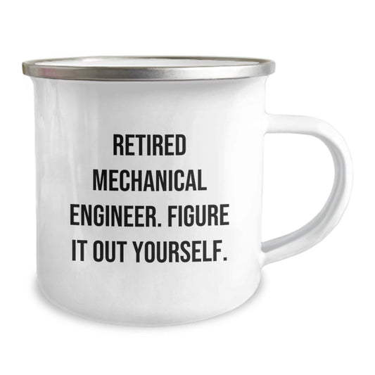 Graduation Unique Gifts for Mechanical Engineer Friends - Funny Quote - Stainless Steel Camping Mug - Image 2