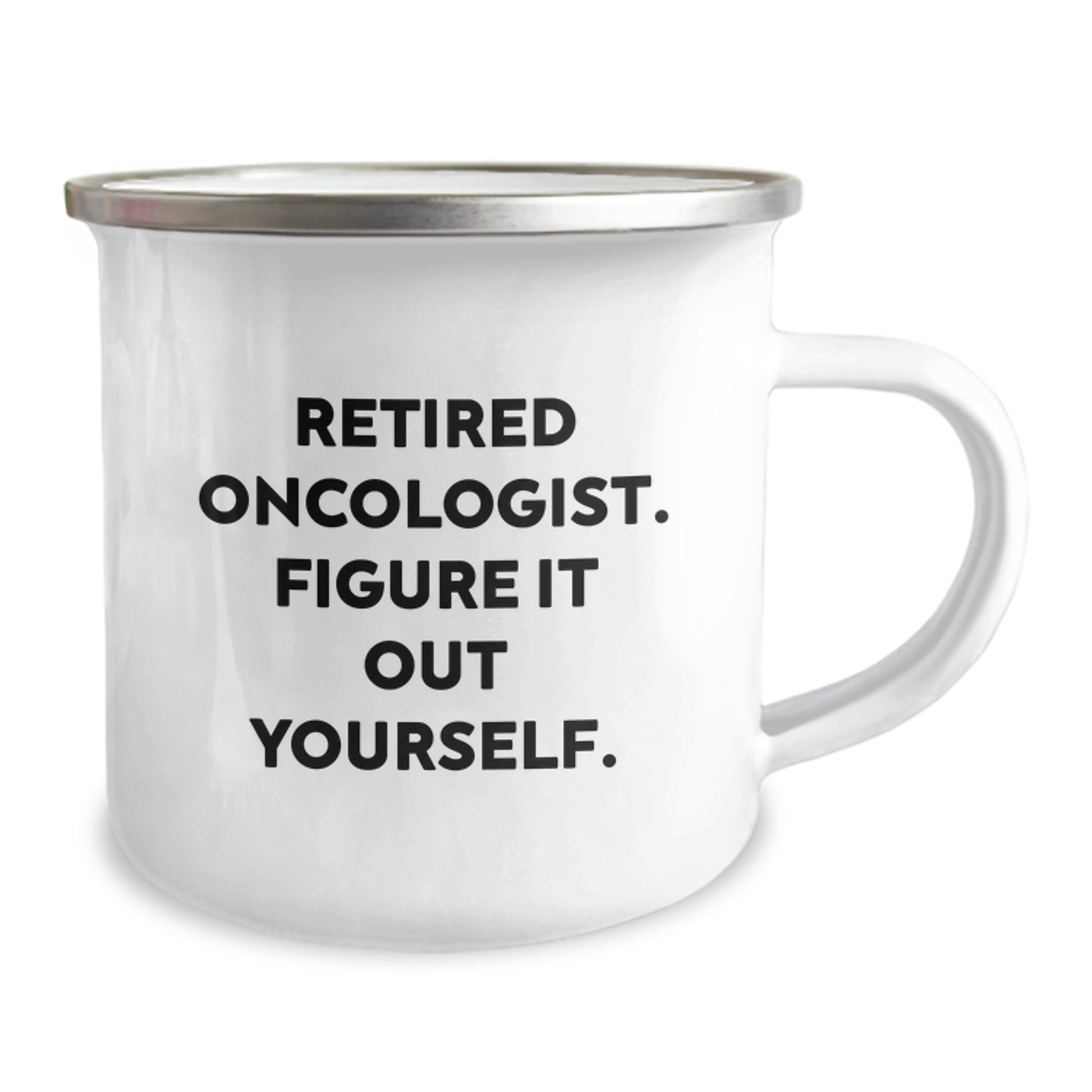 Funny Gifts for Oncologist Friends, Retired Oncologist Inspired Camping Mug, Graduation Unique Gifts from Men - Image 2