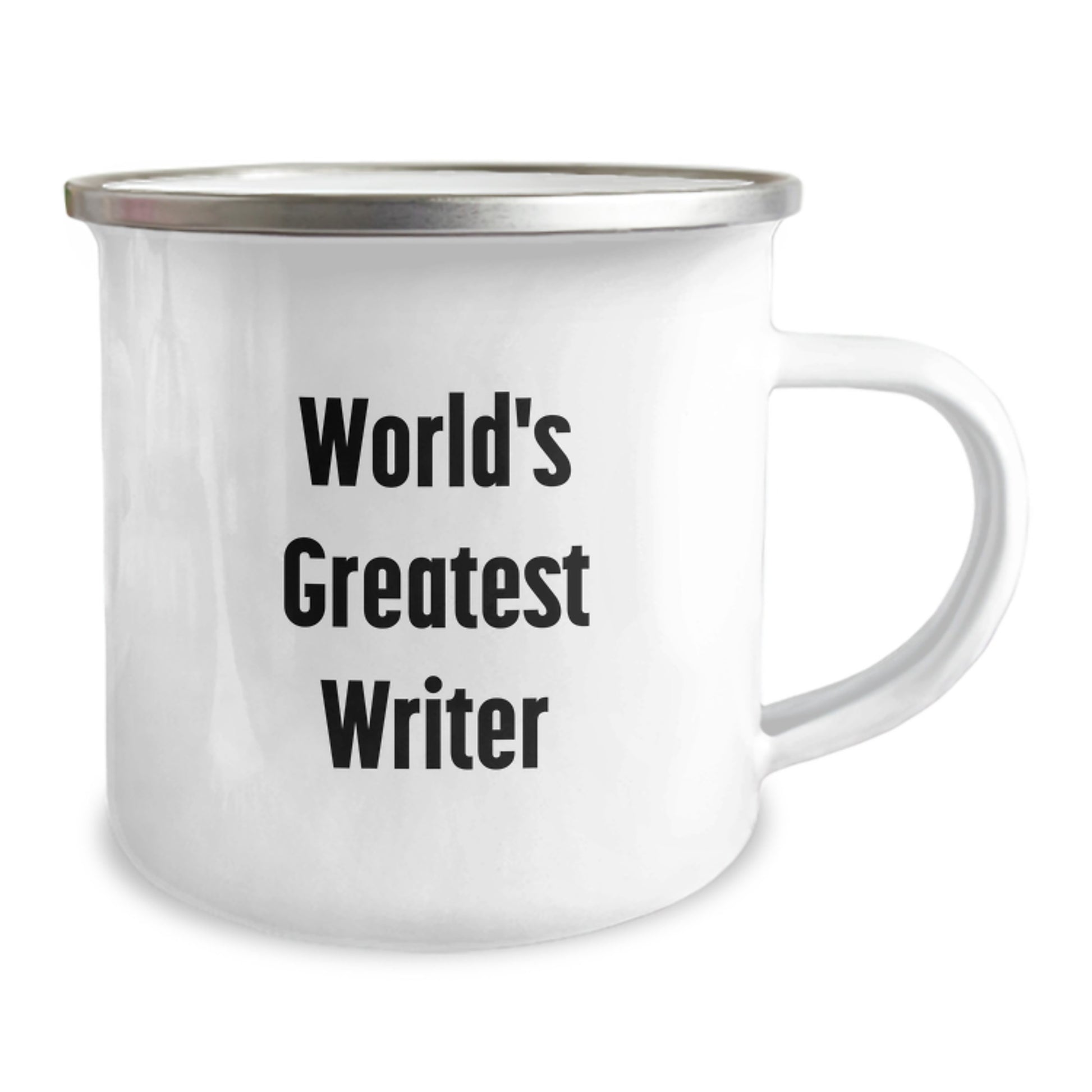 Funny Writer Gifts for Men, World's Greatest Writer Quote on Camping Mug, Perfect Unique Christmas Memorable Presents from Friends - Image 2