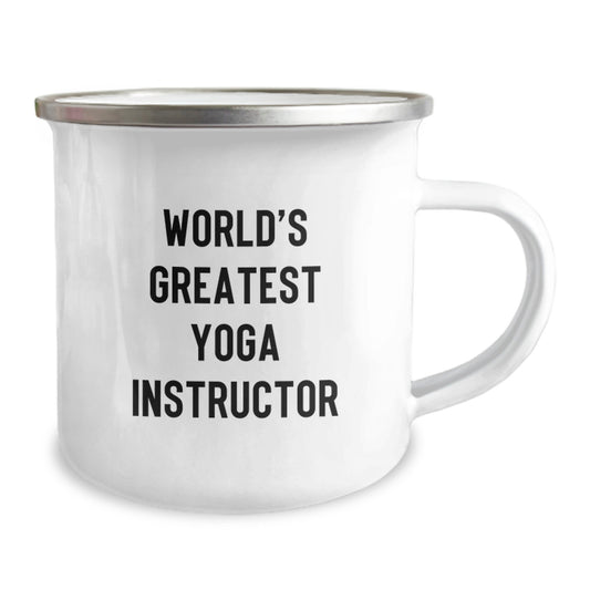 Funny World's Greatest Yoga Instructor Gifts for Men Women Friends from Family - Unique Camping Mug, Perfect Present for Christmas - Image 2