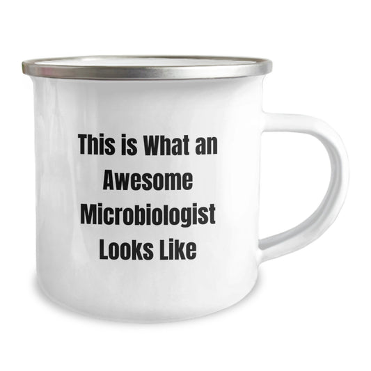 Funny Microbiologist Gifts for Men Graduation Unique Camping Mug - This Is What An Awesome Microbiologist Looks Like Gifts from Family - Image 2