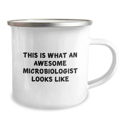 Funny Microbiologist Gifts for Men, Women, Friends, Coworkers, or Family - This Is What An Awesome Microbiologist Looks Like Ceramic Camping Mug for Graduation Unique Gifts - Image 2