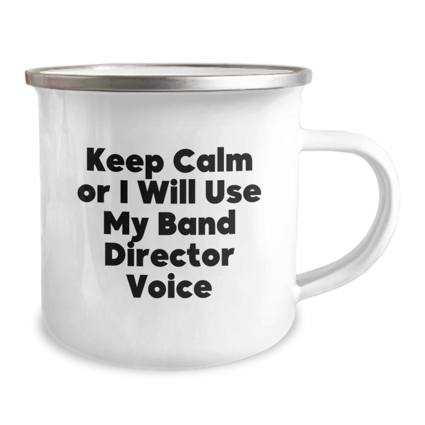 Birthday Gift for Her – Present Band Director Camping 12oz Mug - Image 2