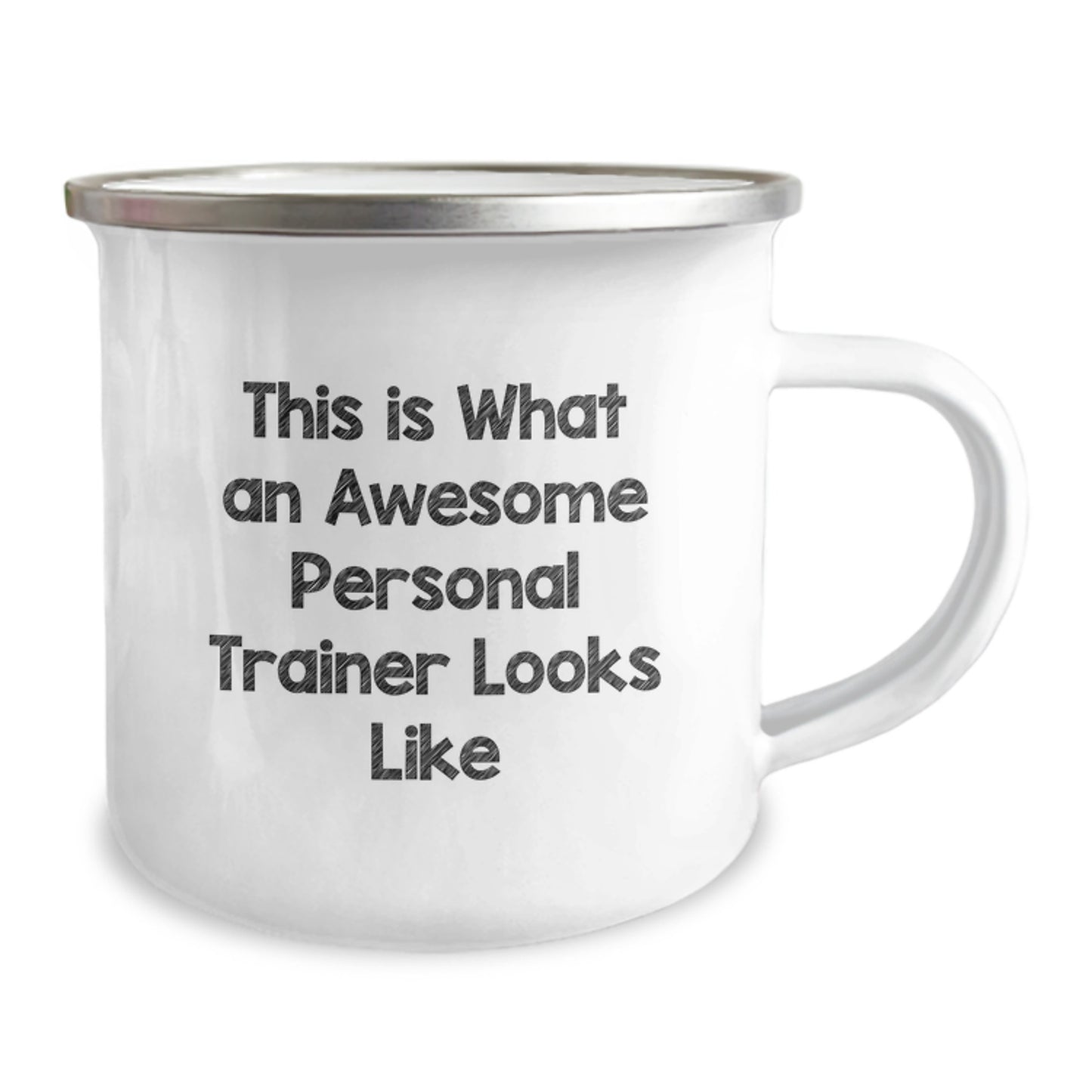 Funny Personal Trainer Gifts from Friends for Personal Trainers, Camping Mug, Christmas Unique Gifts, This Is What An Awesome Personal Trainer Looks Like Mug - Image 2