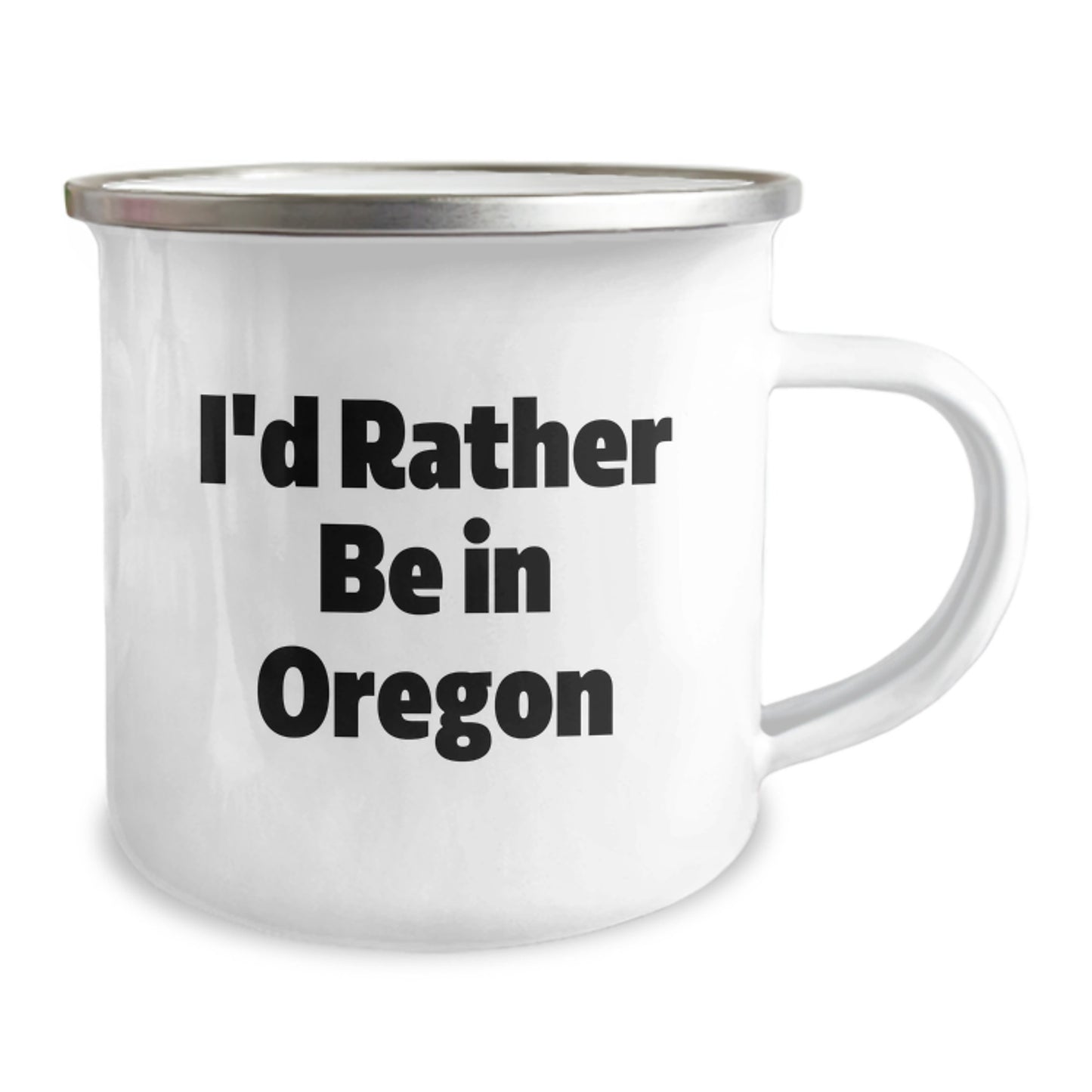 Funny Oregon Camping Mug I'd Rather Be In Oregon Gifts from Friends and Family for Christmas - Image 2