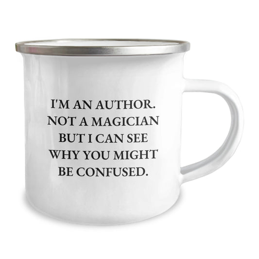 Funny Author Camping Mug Gifts from Friends for Author Graduation Unique - Image 2