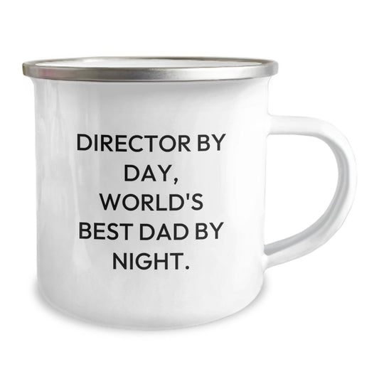 Funny Director Gifts from Dad, for the World's Best Director, Camping Mug, Christmas Unique Gifts - Image 2