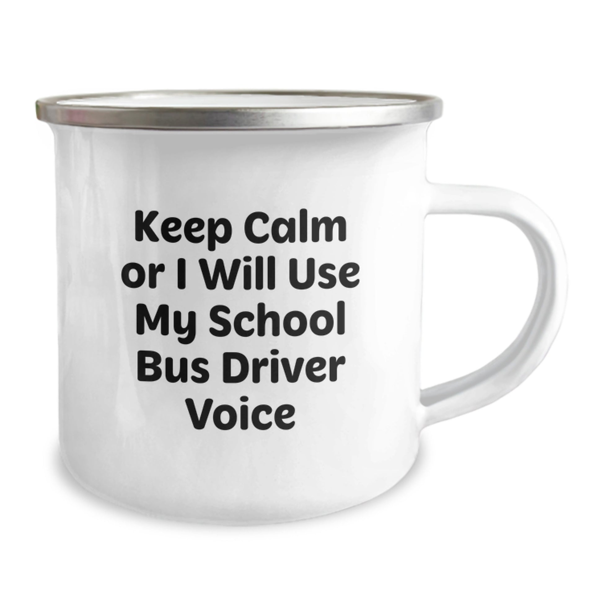 Funny School Bus Driver Gifts from Friends for Birthday Unique School Bus Driver Camping Mugs - Keep 'em Calm - Image 2