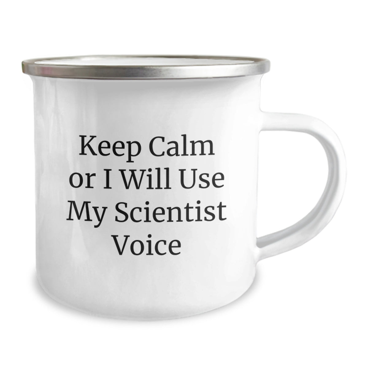 Funny Scientist Gifts, Mother's Day Unique Gifts from Friends, Keep Calm Or I Will Use My Scientist Voice Camping Mugs for Scientists Men Women - Image 2