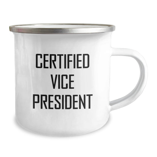 Funny Gifts for Vice President - Camping Mug with 'I'm the Boss' Quote, Ideal Gift from Friends or Coworkers for Christmas - Image 2