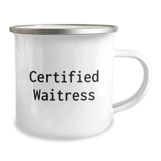 Funny Waitress Gifts for Waitress Friends and Family - Certified Waitress Christmas Unique Gifts from Friends - Image 2
