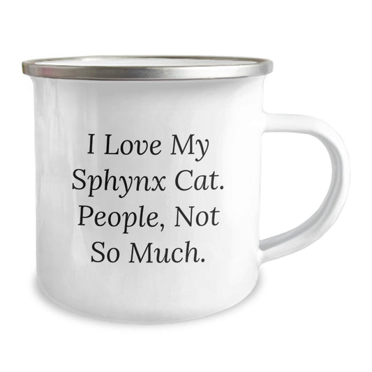 Funny Sphynx Cat Gifts for Men, Women, Friends - Gifts from Family - Sphynx Cat Lover Camping Mug, Christmas Unique - Image 2