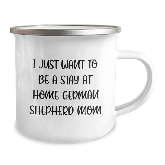 Funny German Shepherd Dog Camping Mug Gifts for Mom from the Family - Birthday Unique Gifts for German Shepherd Dog Lovers - Image 2