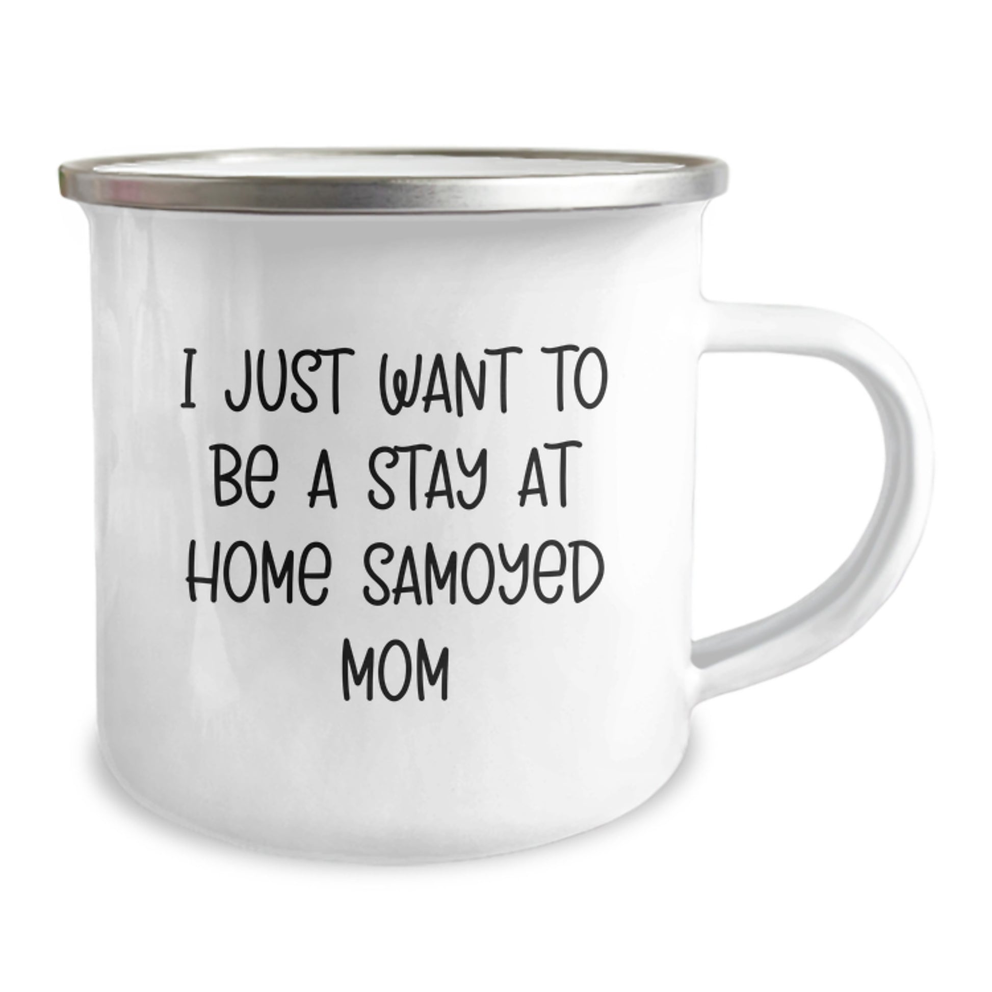 Samoyed Dog Mom Funny Camping Mug - Gifts from Friends on Valentine's - Unique for Stay at Home Samoyed Mom - Image 2