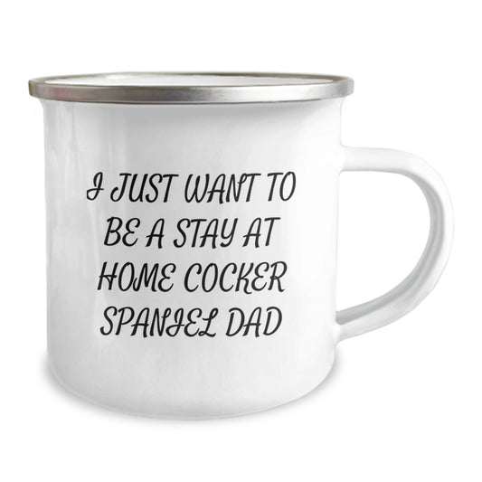 Funny Cocker Spaniel Dad Gifts from Men to Friends and Family, Christmas Unique Mugs, Camping Mug for Cocker Spaniel Dog Lovers - Image 2
