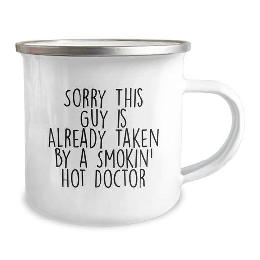 Funny Doctor Gifts, Unique Christmas Unique Gifts for Men, Women, Friends, Family from Men, Women, Friends, Family - Smokin' Hot Doctor Camping Mug - Image 2