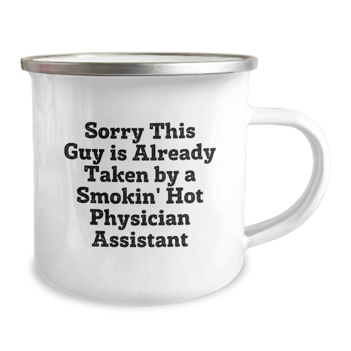 Funny Physician Assistant Gifts for Him, Birthday Unique Gifts from Men, Smokin' Hot Physician Assistant Camping Mug - Image 2
