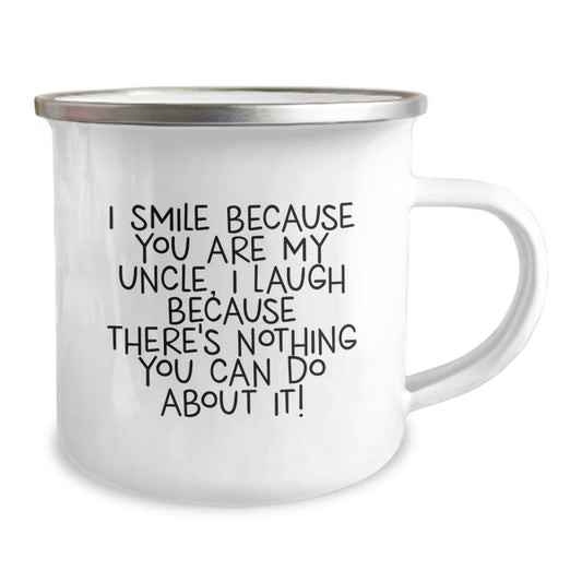 Uncle Camping Mug, Funny Quote, Birthday Unique Gift for Men, Gifts from Friends, Unique Uncle Gifts - Image 2