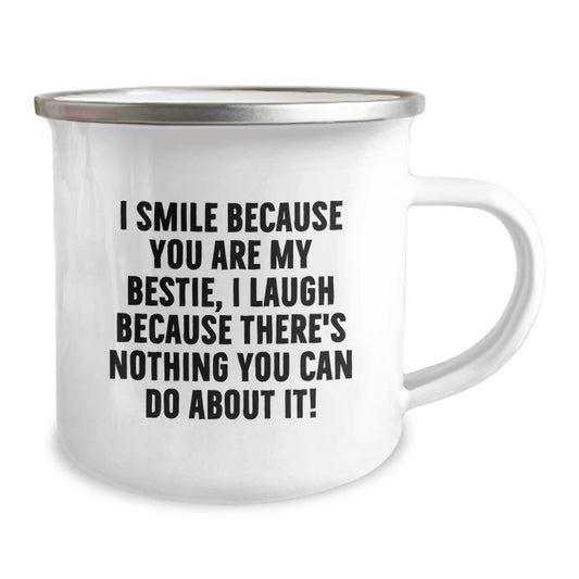 Funny Bestie Gifts from Friends, I Smile Because You Are My Bestie, Gifts for Bestie on Birthday - Image 2
