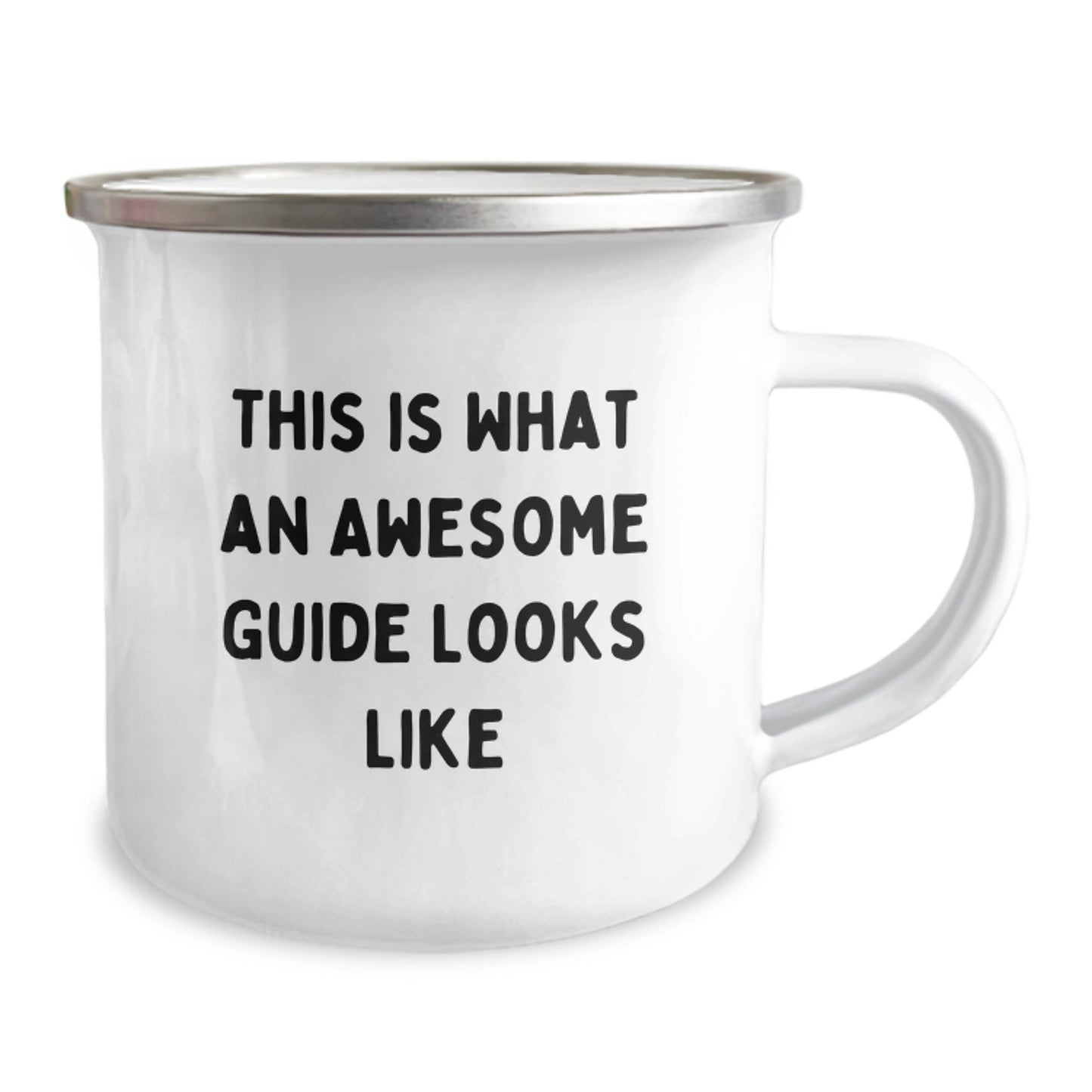 Fun Guide Gift for Friends Birthday Presents, Inspirational Camping Mugs from Men to Women, Funny 'This Is What An Awesome Guide Looks Like' Quote - Image 2
