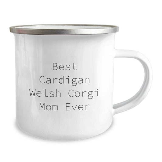 Funny Cardigan Welsh Corgi Mom Gifts for Birthday, Camping Mug for Women, Men, Friends, Family with Best Cardigan Welsh Corgi Mom Ever Quote - Image 2