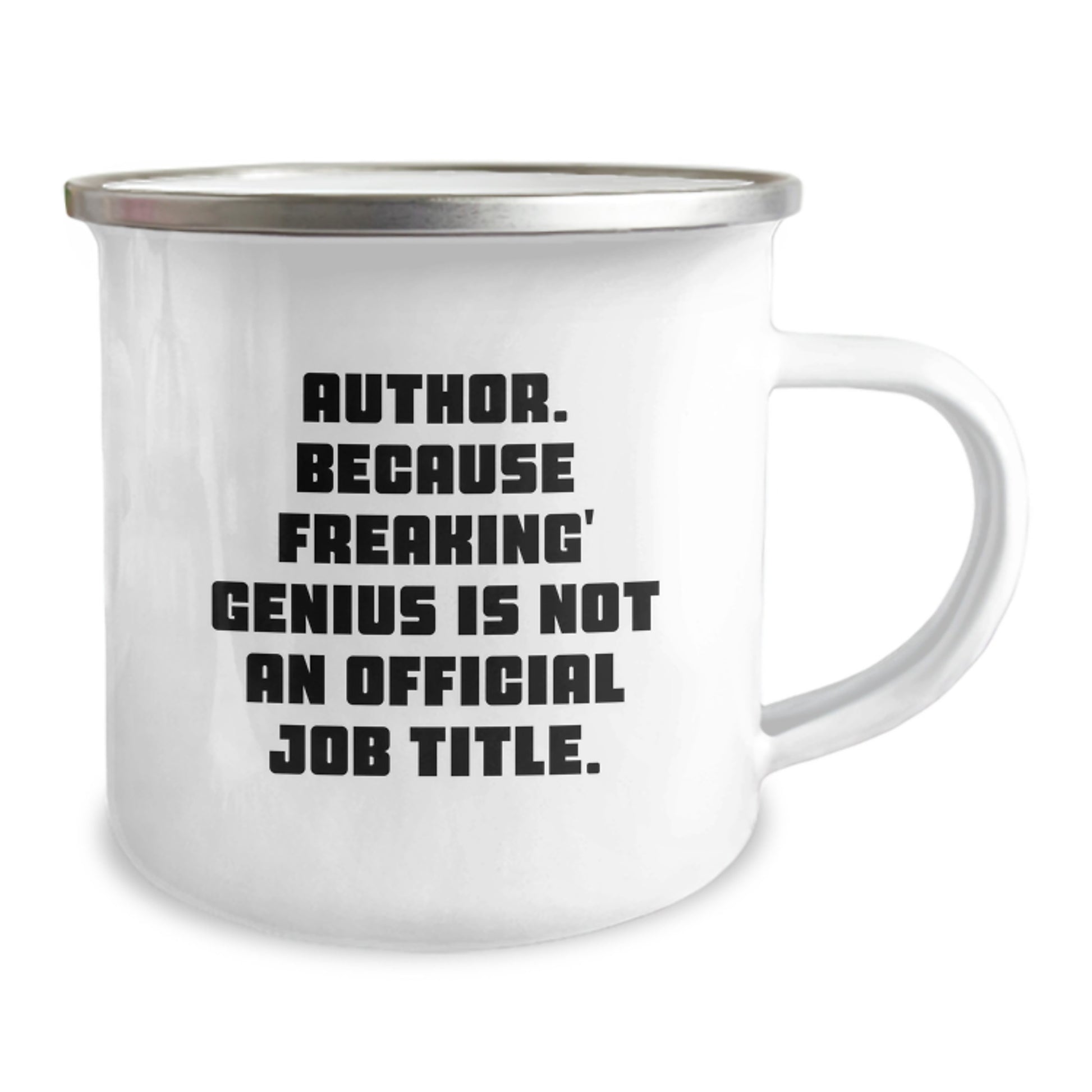 Author genius Inspired Camping Mug, Funny Christmas Unique Gifts from Friends to Family, Men and Women Author Lovers - Image 2