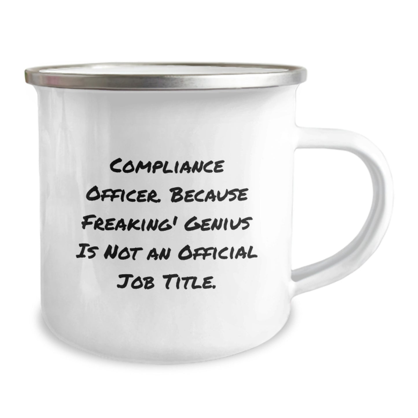 Funny Compliance Officer Gifts for Him, 12 oz Stainless Steel Camping Mug with Inspirational Quote, Gifts from Friends to Coworkers, Christmas Unique Gifts - Image 2