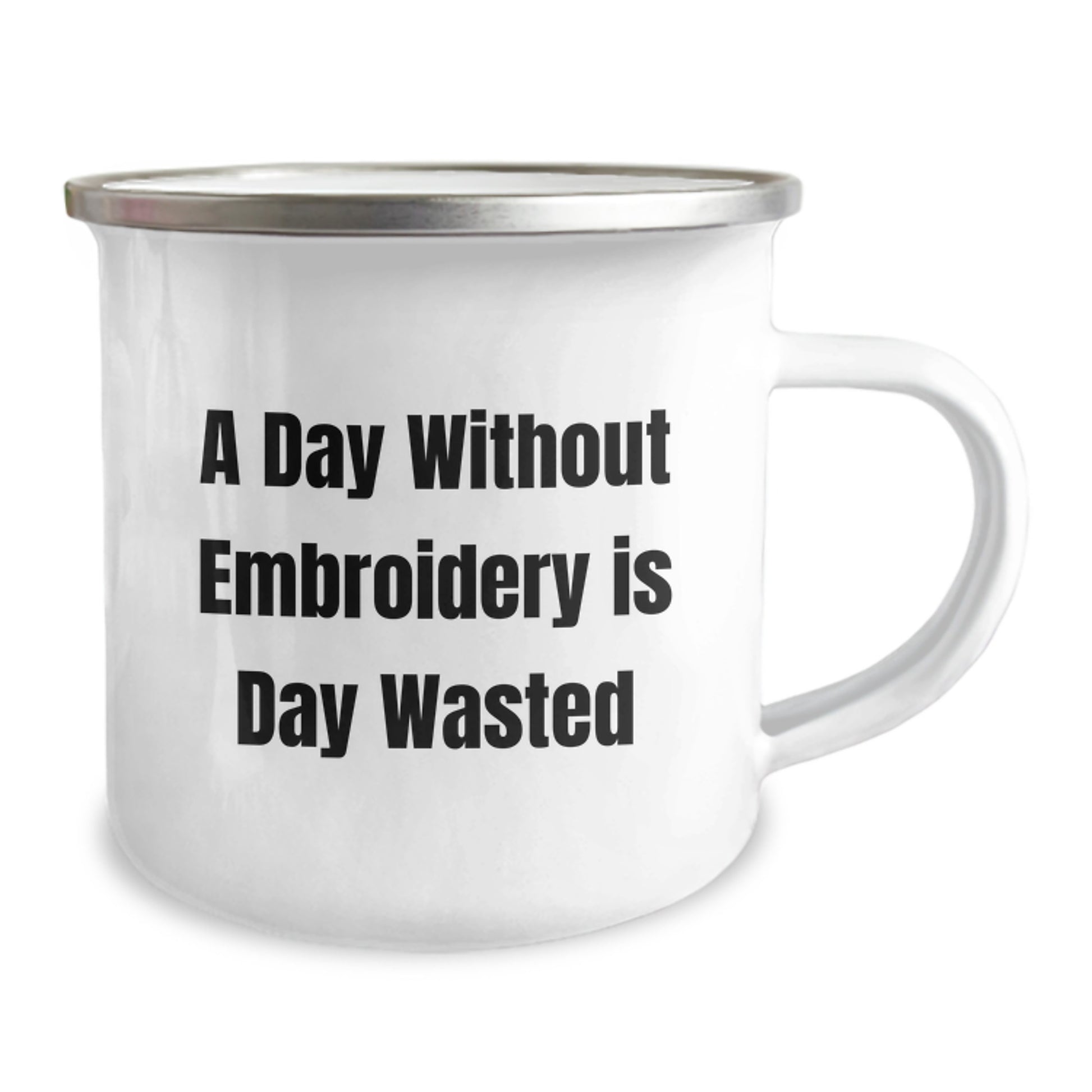 Funny Embroidery Gifts for Men - 'A Day Without Embroidery Is Day Wasted' Birthday Unique Gifts from Friends - Image 2