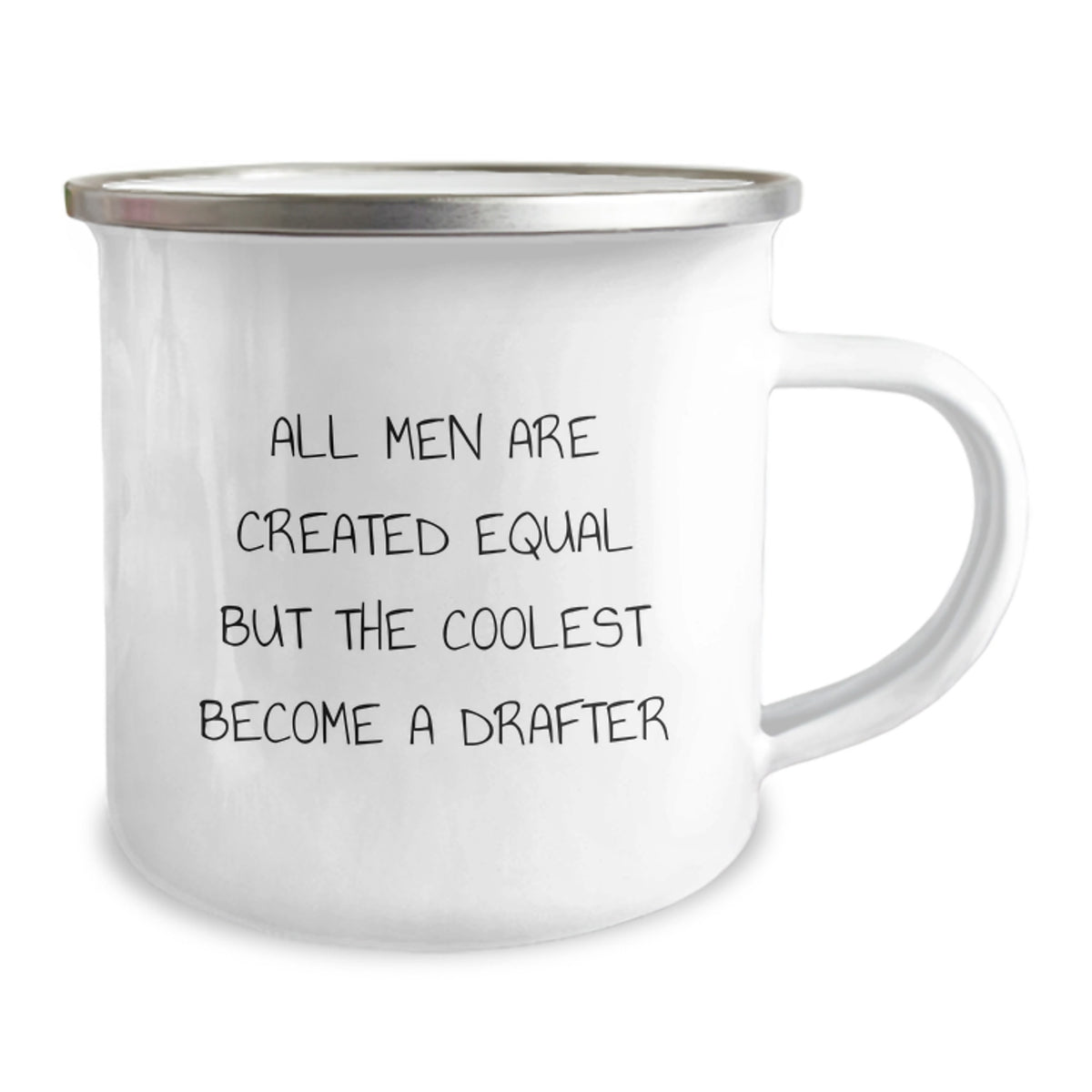 Gifts for Drafter Friends, Funny Drafter Camping Mug, Graduation Unique Gifts from Men, All Men Are Created Equal But The Coolest Become A Drafter - Image 2