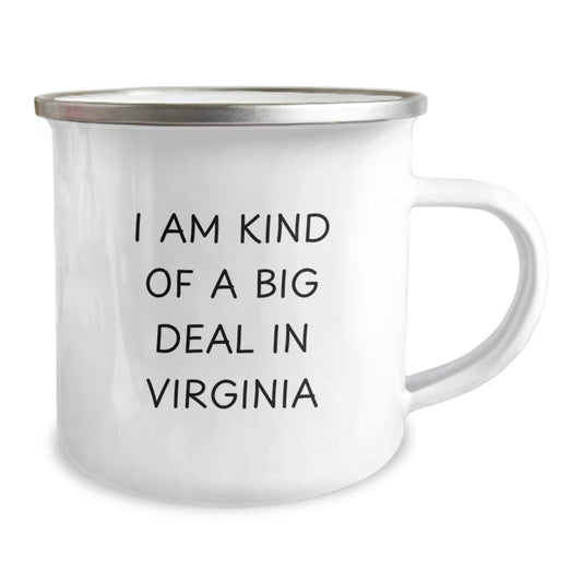 Funny Virginia Gifts from Dad - 'I Am Kind Of A Prime Selection In Virginia' Camping Mug, Perfect for Virginia Enthusiasts or Virginia Dad's on Father's Day - Image 2