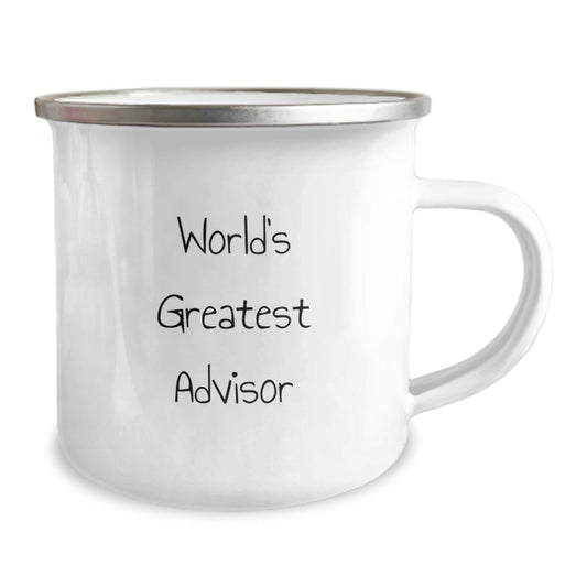 Funny World's Greatest Advisor Gifts from Friends for Graduation Unique Gifts - Camping Mug for Advisor - Image 2