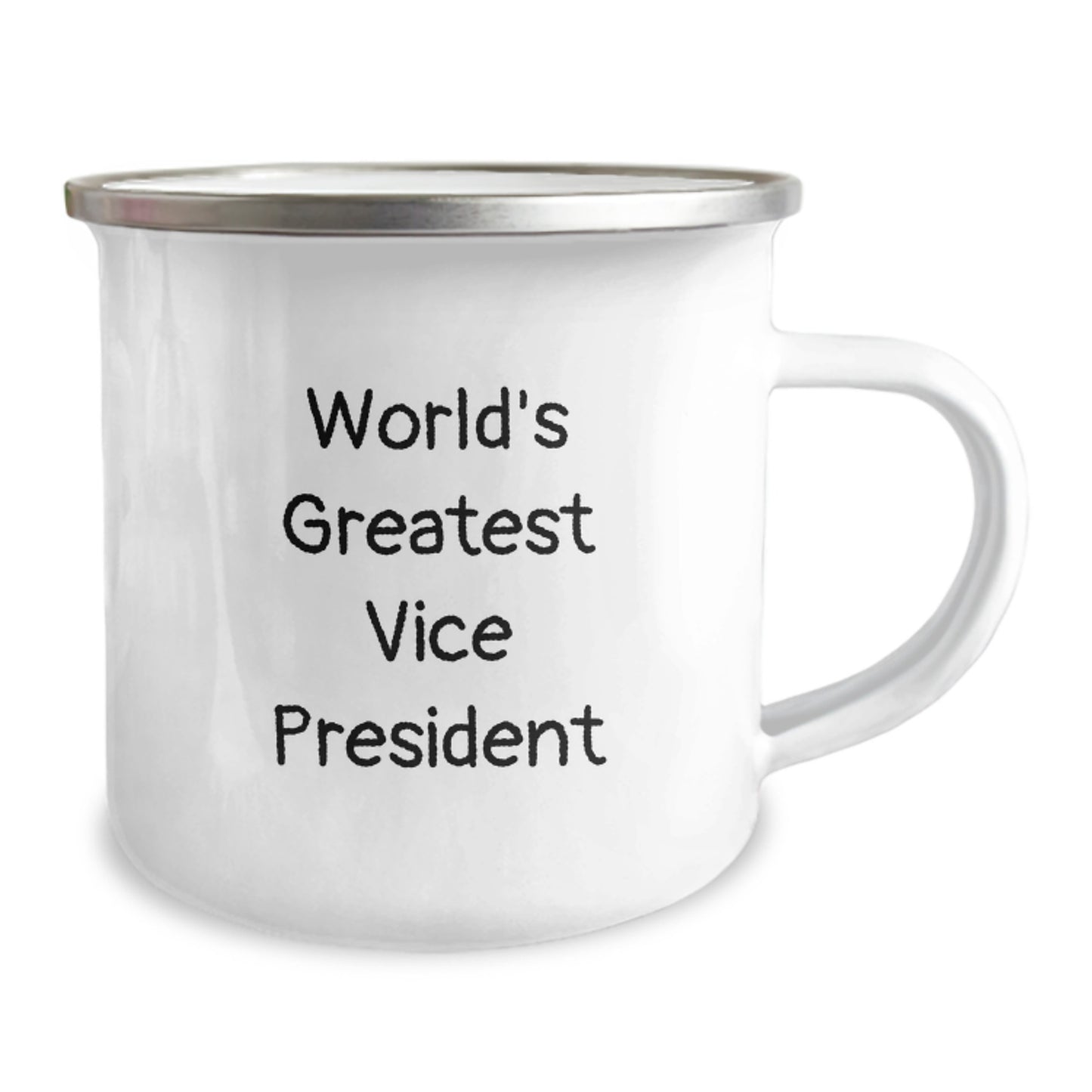 Funny Vice President Gifts from Friends, Unique Camping Mug for Christmas, 'World's Greatest Vice President' Quote - Image 2