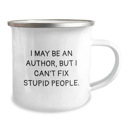 Author Camping Mug Keepsake for Him Birthday Gift with Bold Quote - Image 2