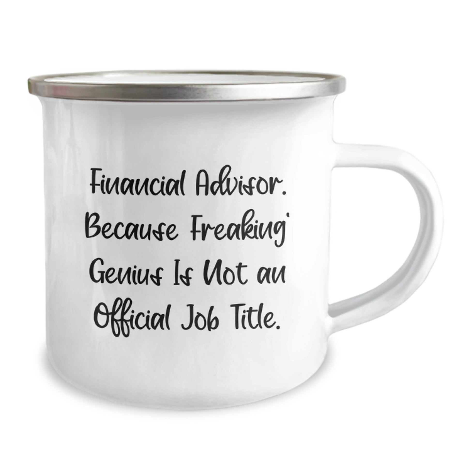 Gifts from Men to Financial Advisor, Funny Quote Graduation Unique Gifts for Camping Mug - Image 2