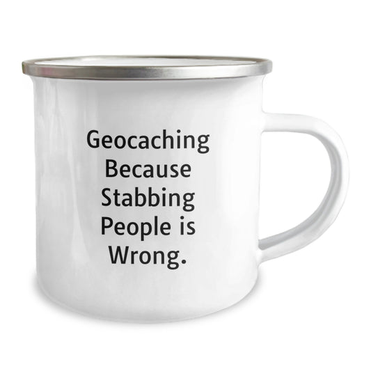 Geocaching Adventures, Funny Quote, Gift for Geocaching Friends, Camping Mug, Unique Birthday Unique Gifts from Men to Family - Image 2