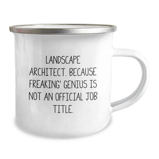 Funny Landscape Architect Gifts for Men from Women - Valentine's Unique Camping Mugs with Landscape Architect Quote - 12 oz Stainless Steel Mug - Funny Gift for Landscape Architect Friends and Family - Image 2