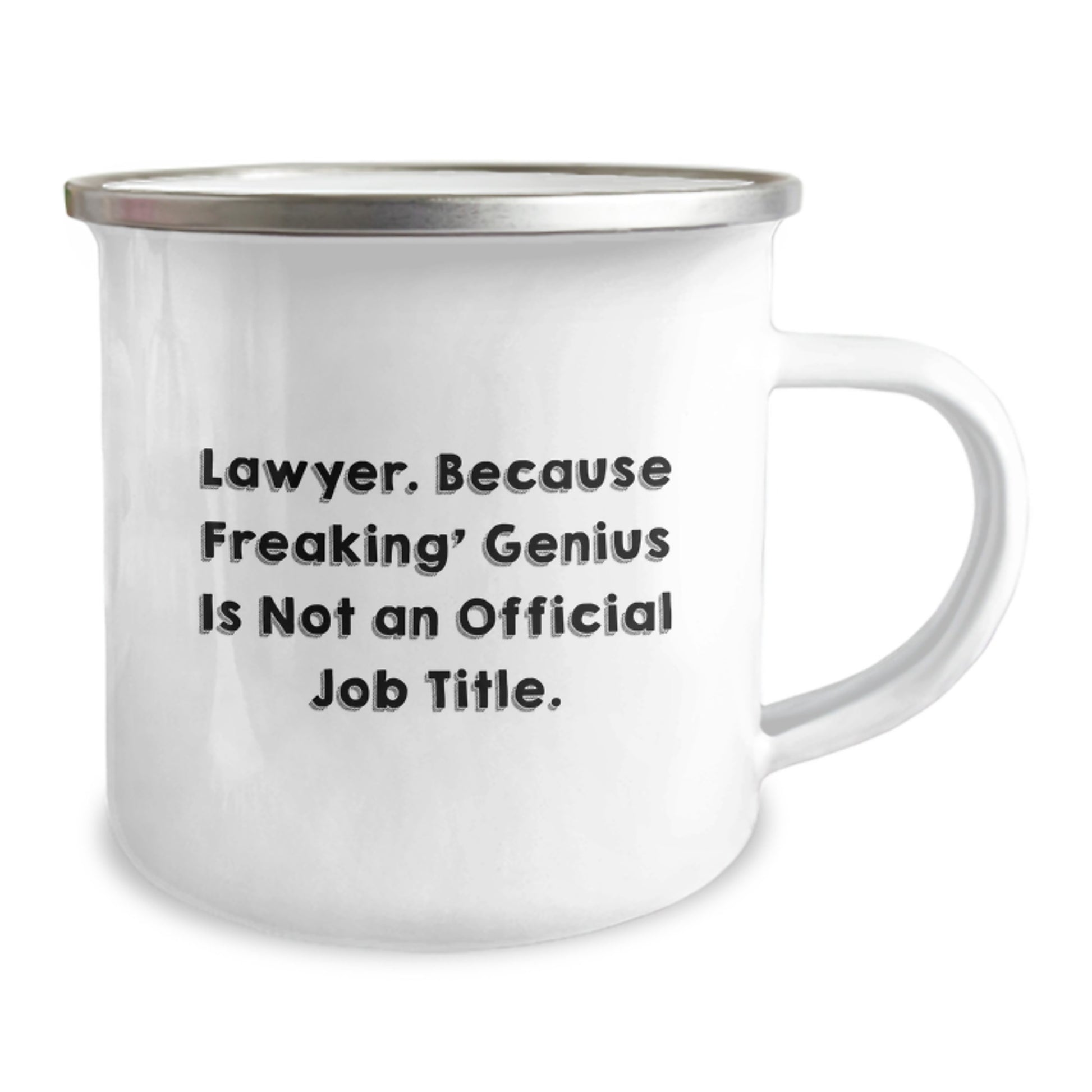 Funny Lawyer Gifts from Men to Friends - 'Lawyer. Because Freaking' genius Is Not An Official Job Title.' Christmas Unique Mug for Lawyer - Image 2