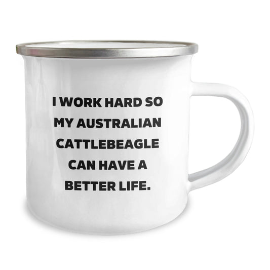 Australian Cattle Dog Lover Funny Quote Gift for Men Camping Mug, Perfect Birthday Unique Gifts from Family and Friends, Australian Cattle Dog Enthusiast Inspirational Motivational Quote - Image 2