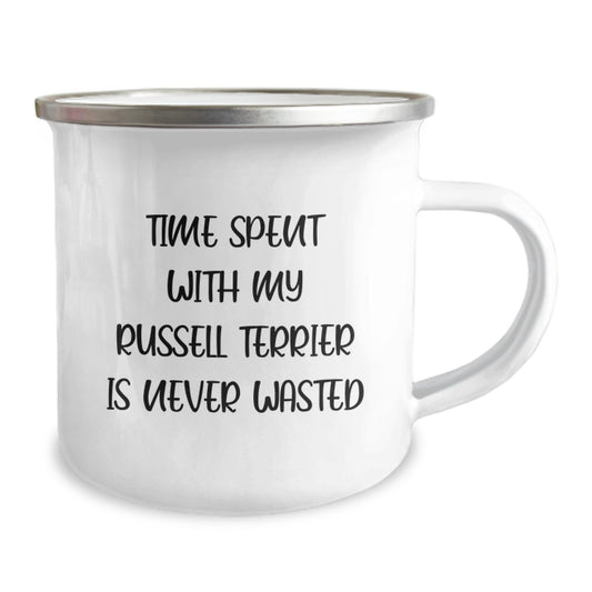 Funny Russell Terrier Dog Gifts - Time Spent With My Russell Terrier Is Never Wasted - Unique Birthday Unique Gifts from Friends - Image 2