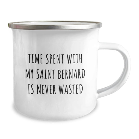 Gifts from Friends to Saint Bernard Dog Lovers, Saint Bernard Dog Birthday Unique Gifts, Funny Camping Mug - Image 2