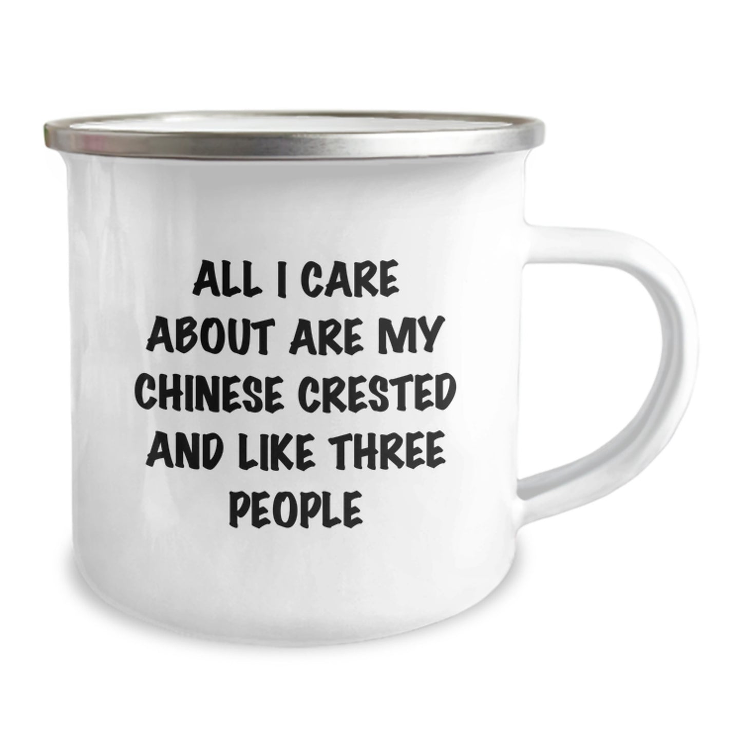 Funny Chinese Crested Dog Camping Mug Gifts for Men from Women on Valentine's - Image 2