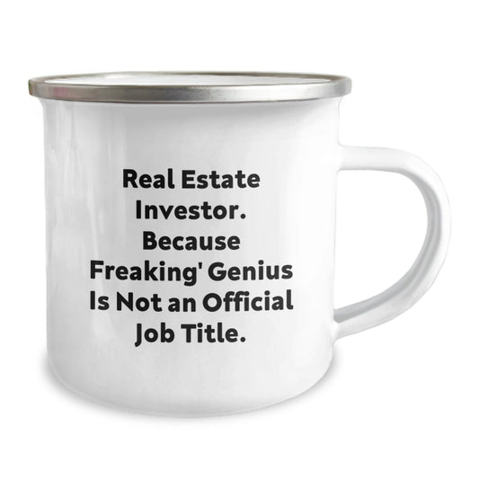 Funny Real Estate Investor Gifts for Men, Unique Camping Mug from Friends, Real Estate Investor Quote - Christmas Unique Gifts - Image 2