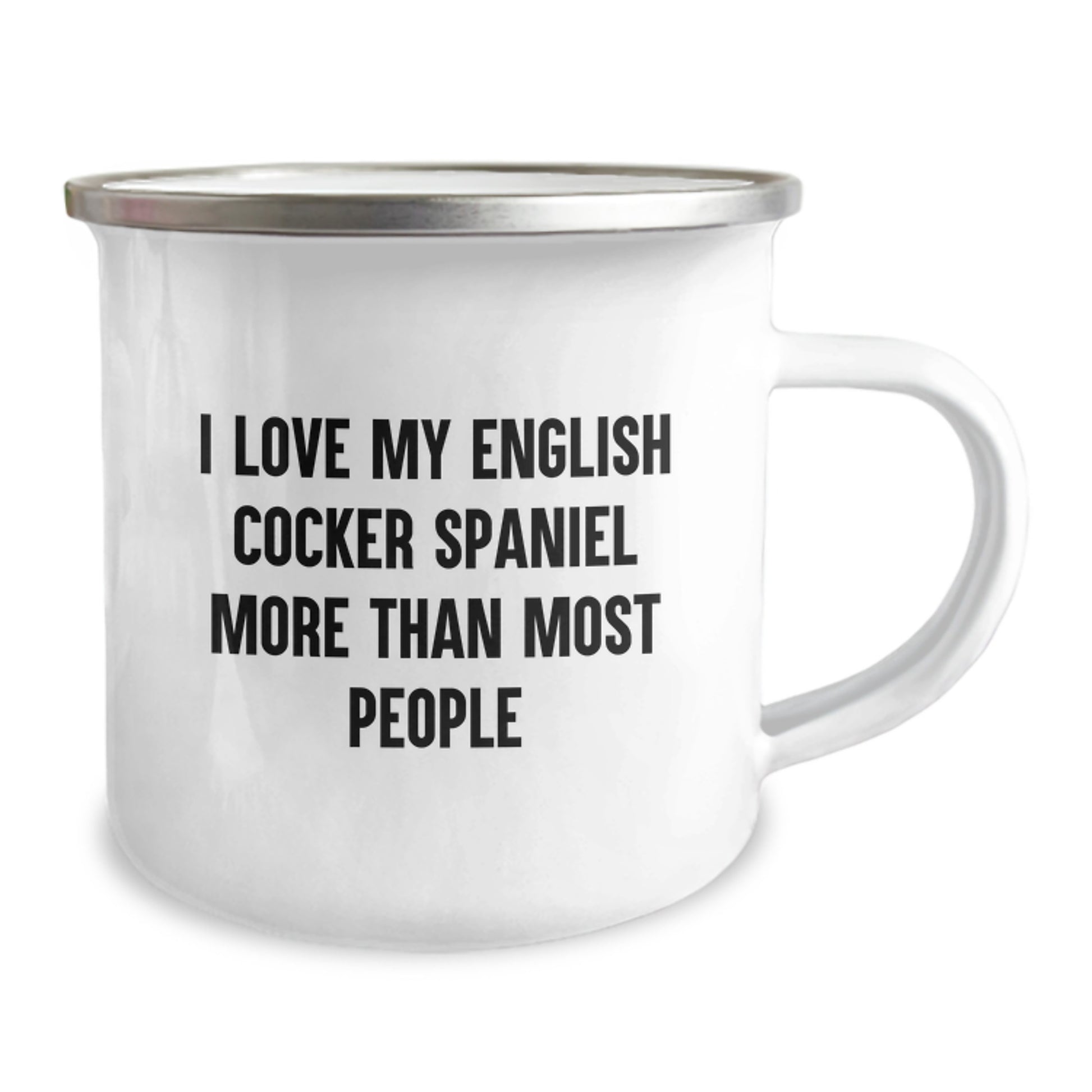 English Cocker Spaniel Dog Gifts for Men Camping Mug - Funny Quote for Dog Lovers on Valentine's - Ideal Gift from Family to Friends - Image 2