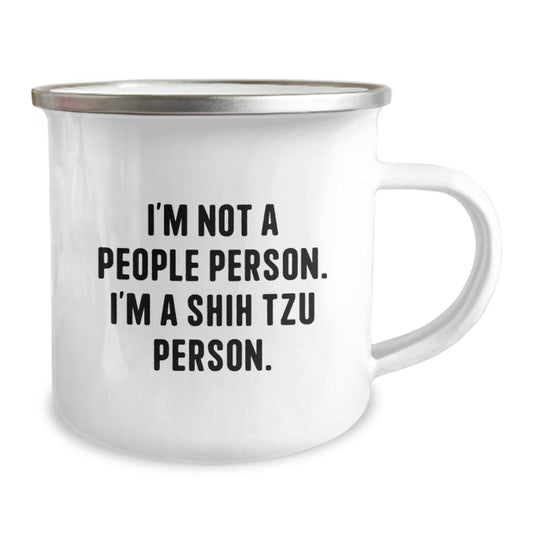 Shih Tzu Dog Lover Gifts, Funny Quote Camping Mug, Gifts from Men to Women for Valentine's - Image 2